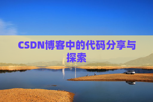 CSDN博客中的代码分享与探索